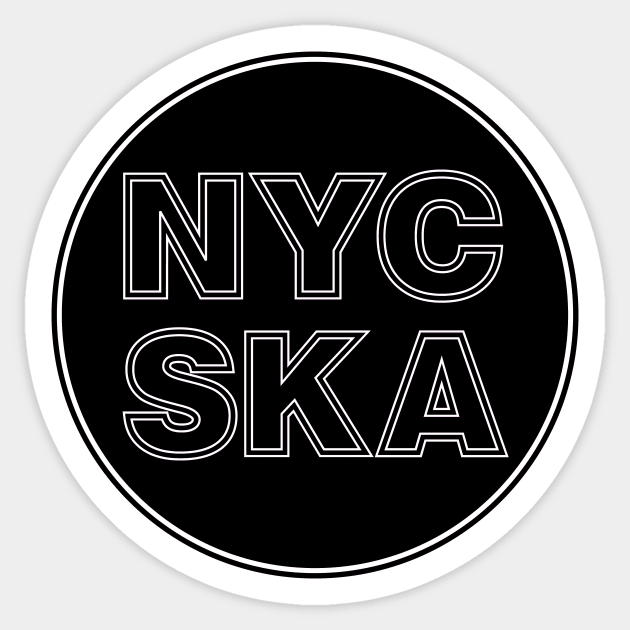 NYC SKA Sticker by Skatee